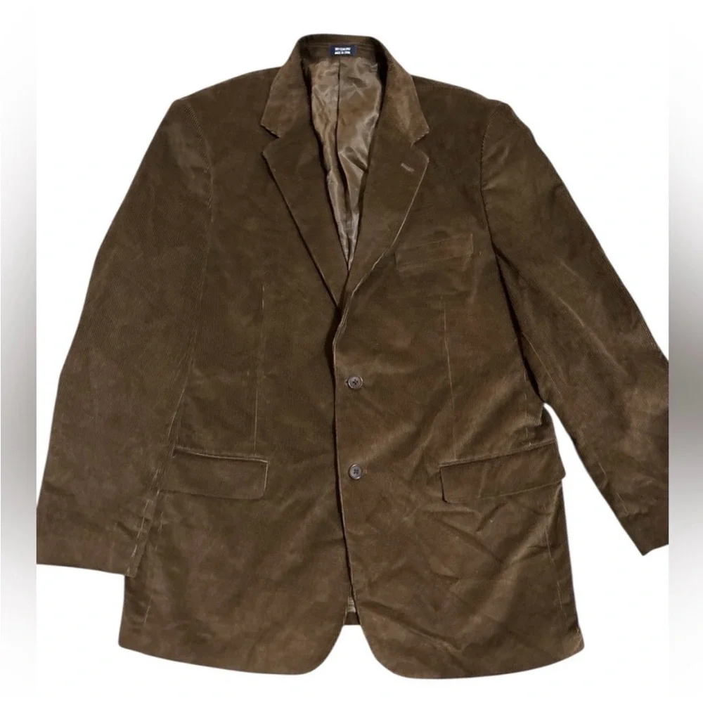 Meeting Street 44R Cotton Brown Corduroy Blazer Sport Coat Suit Jacket